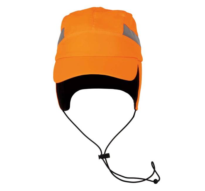 WINTER CAP/BEANIE - Fluorescent Orange, #FF4D00<br><small>UT-kp222for-l/xl</small>