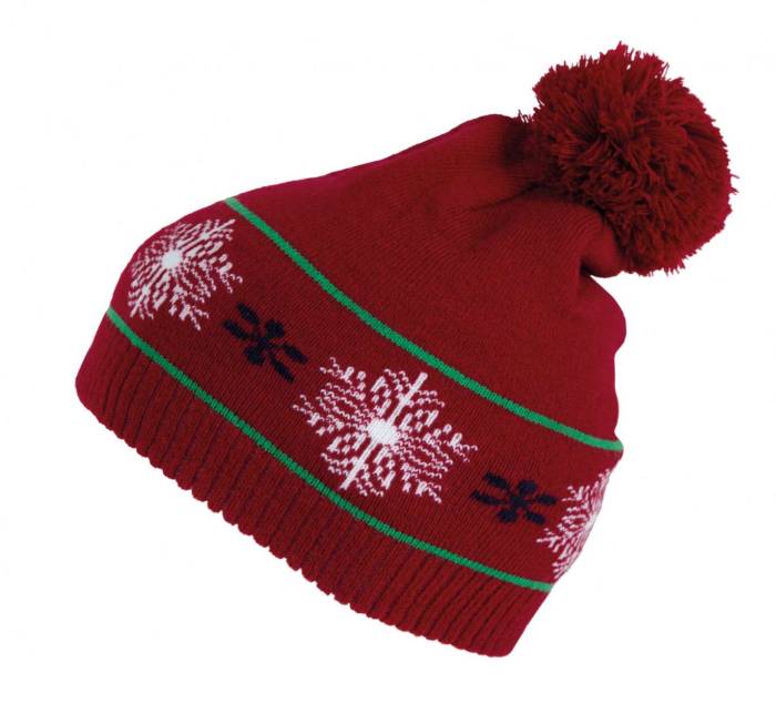 BEANIE WITH CHRISTMAS PATTERNS