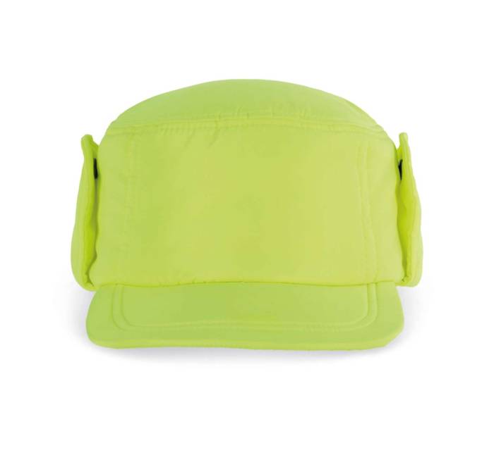 CAP WITH EARMUFFS - Fluorescent Yellow, #D1FF2E<br><small>UT-kp617fye-l/xl</small>