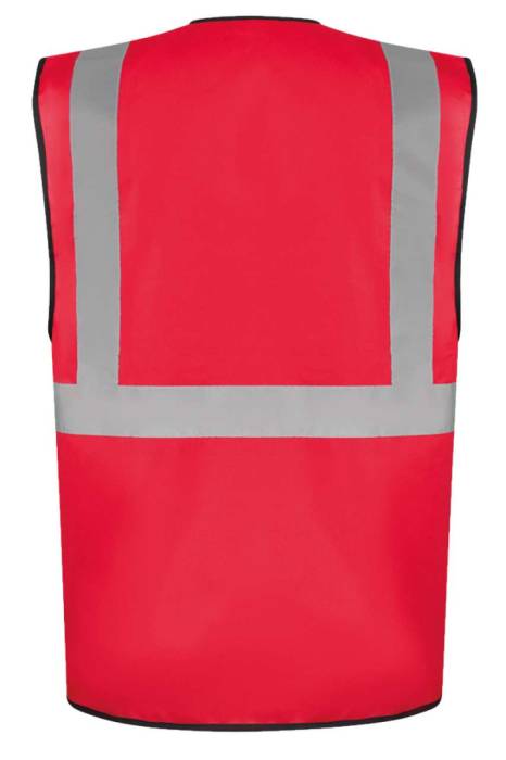 COMFORT EXECUTIVE SAFETY VEST `HAMBURG` - MULTIFUNCTIONAL  - Red, #B81737...<br><small>UT-kxcmfre-2xl</small>