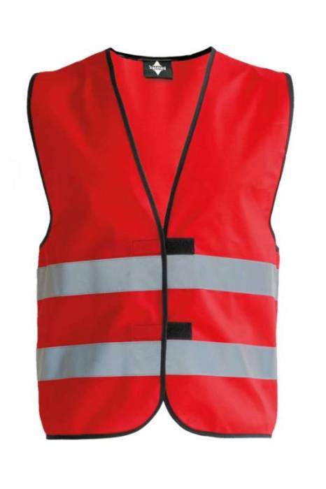 SAFETY VEST FOR KIDS `AARHUS` - Red, #B81737<br><small>UT-kxkwre-s</small>