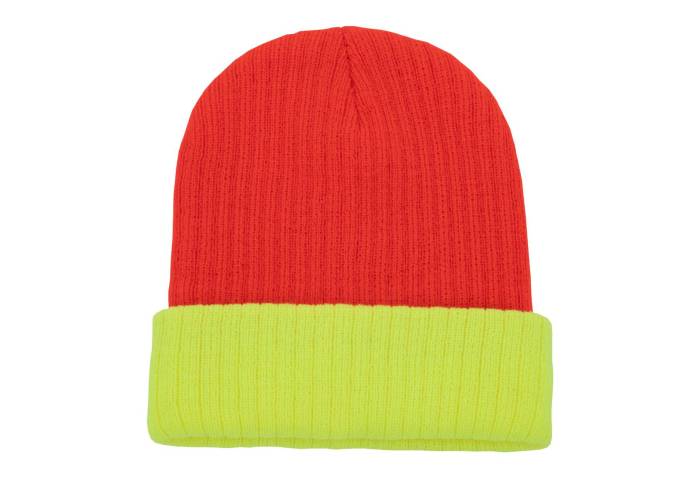 TWO-TONE KNITTED HAT - METZ