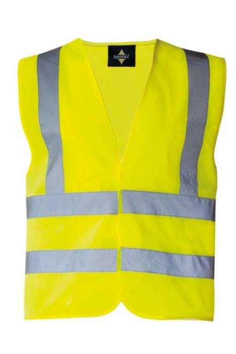 SAFETY / FUNCTIONAL VEST `HANNOVER` - FOUR REFLECTIVE STRI - Yellow, #F2FF00...<br><small>UT-kxvrye-2xl</small>
