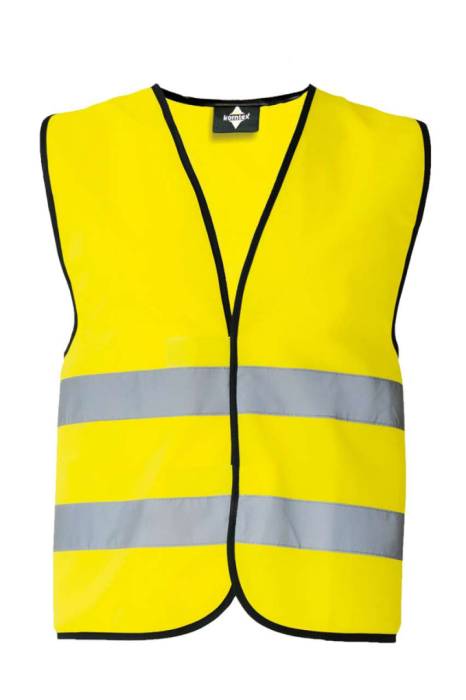 SAFETY VEST `WOLFSBURG` - BLACK HEM - Yellow, #F2FF00<br><small>UT-kxvwye-2xl</small>