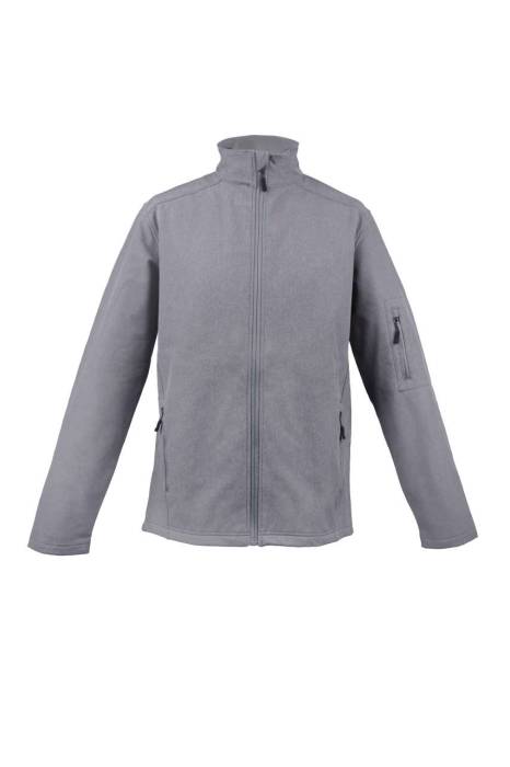MEN’S 3-LAYER SOFTSHELL JACKET - Heather Grey, #6D6E72<br><small>UT-le800hgr-3xl</small>