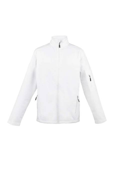MEN’S 3-LAYER SOFTSHELL JACKET - White, #FFFFFF<br><small>UT-le800wh-2xl</small>