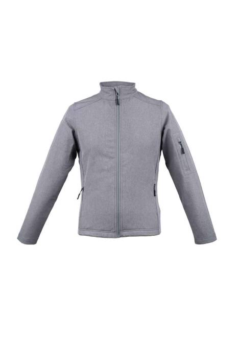 WOMEN’S 3-LAYER SOFTSHELL JACKET - Heather Grey, #6D6E72<br><small>UT-le801hgr-2xl</small>