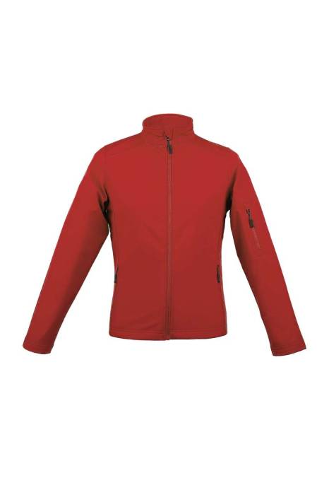 WOMEN’S 3-LAYER SOFTSHELL JACKET - Red, #B1302A<br><small>UT-le801re-3xl</small>