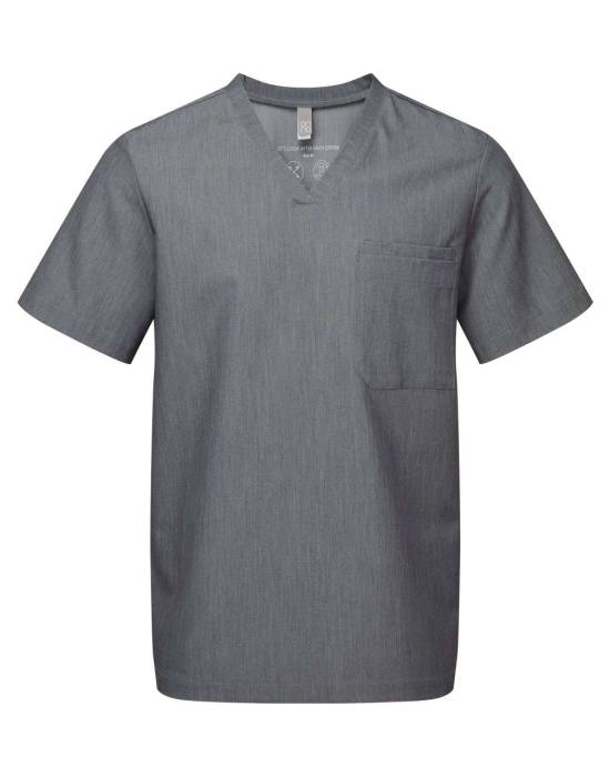 `LIMITLESS` MEN’S ONNA-STRETCH TUNIC - Dynamo Grey, #5b6770<br><small>UT-nn200dgr-2xl</small>