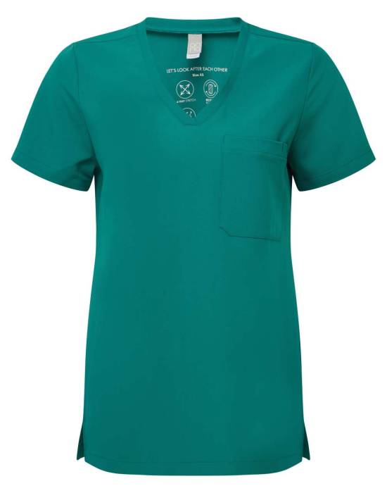 `LIMITLESS` WOMEN’S ONNA-STRETCH TUNIC - Clean Green, #00594C<br><small>UT-nn300cgn-3xl</small>