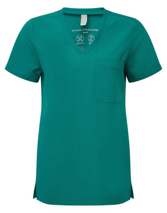 `LIMITLESS` WOMEN’S ONNA-STRETCH TUNIC - Clean Green, #00594C<br><small>UT-nn300cgn-l</small>