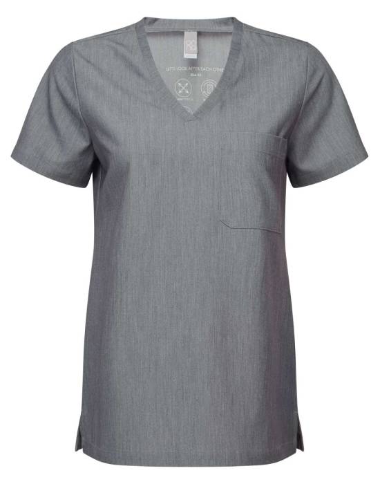 `LIMITLESS` WOMEN’S ONNA-STRETCH TUNIC - Dynamo Grey, #5b6770<br><small>UT-nn300dgr-2xl</small>