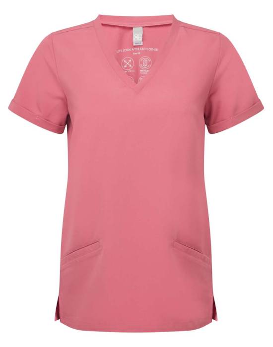 `INVINCIBLE`  WOMEN’S ONNA-STRETCH TUNIC - Calm Pink, #b46b7a<br><small>UT-nn310cpi-3xl</small>