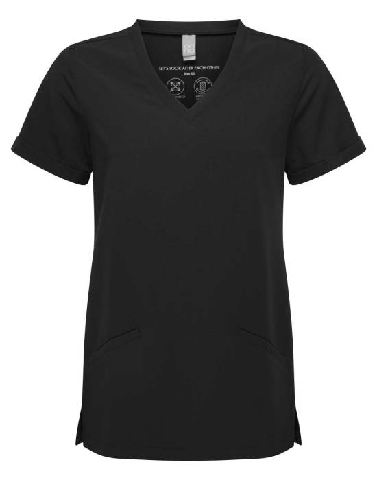 `INVINCIBLE`  WOMEN’S ONNA-STRETCH TUNIC - Exact Black, #000000<br><small>UT-nn310ebl-2xl</small>