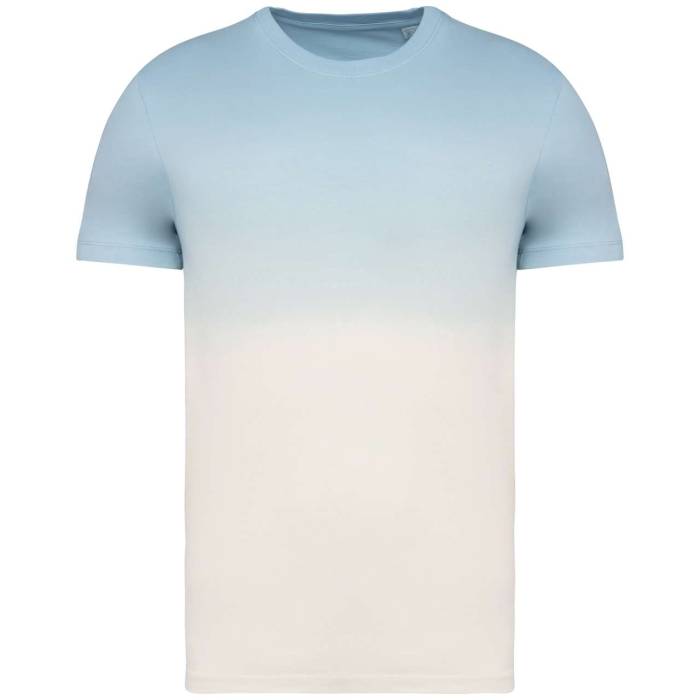 UNISEX ECO-FRIENDLY DIP DYE T-SHIRT - Dip Dye Aquamarine, #CDDEEB<br><small>UT-ns345dda-l</small>