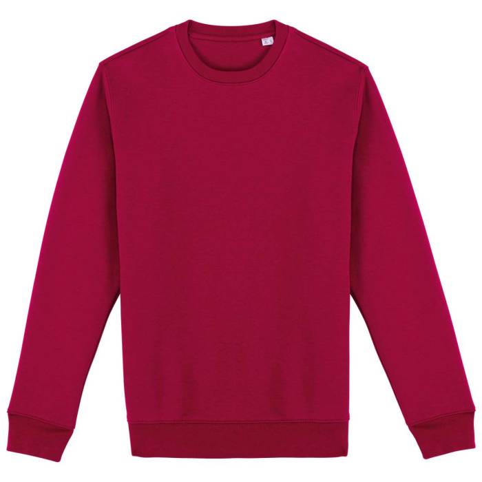 ECO-FRIENDLY UNISEX ROUND NECK SWEATSHIRT - Hibiscus Red, #781F1C<br><small>UT-ns400hre-xs</small>