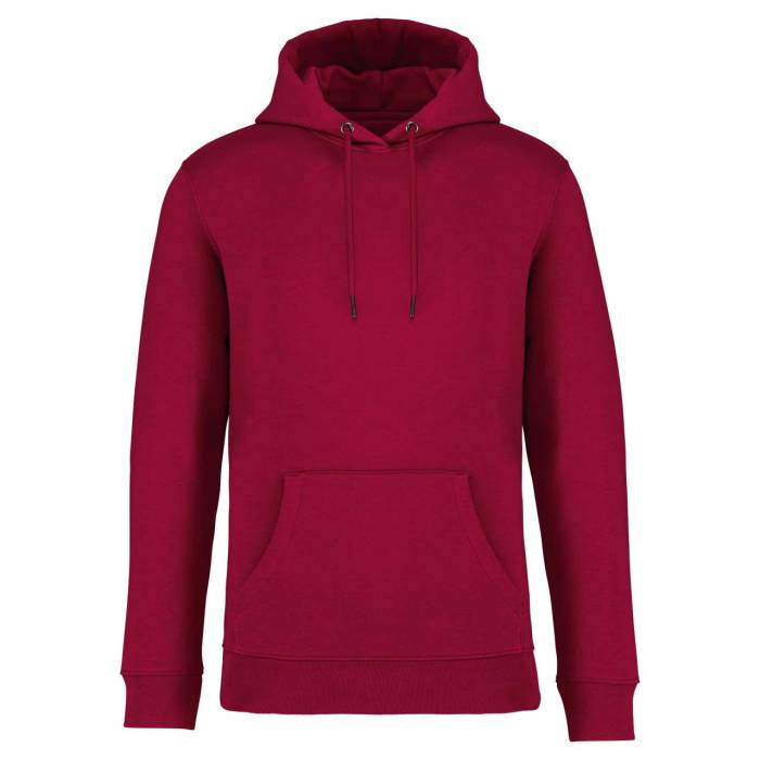 ECO-FRIENDLY UNISEX HOODED SWEATSHIRT - Hibiscus Red, #781F1C<br><small>UT-ns401hre-xs</small>