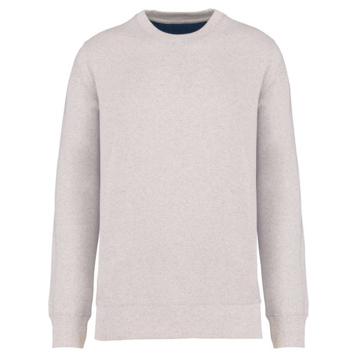 ECO-FRIENDLY UNISEX RECYCLED CREW NECK SWEATSHIRT - Recycled Cream Heather, #B7B6AD<br><small>UT-ns410rch-3xl</small>