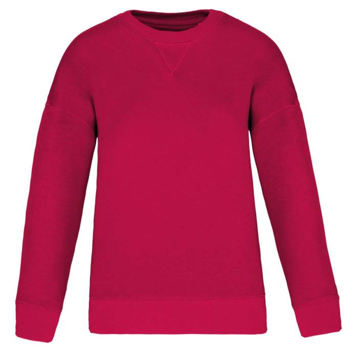 ECO-FRIENDLY LADIES’ DROP-SHOULDER SWEATSHIRT - Hibiscus Red, #781F1C<br><small>UT-ns420hre-2xl</small>