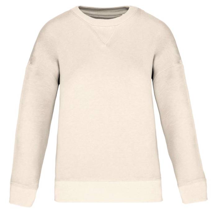 ECO-FRIENDLY LADIES’ DROP-SHOULDER SWEATSHIRT - Ivory, #d1ccbd<br><small>UT-ns420iv-2xl</small>