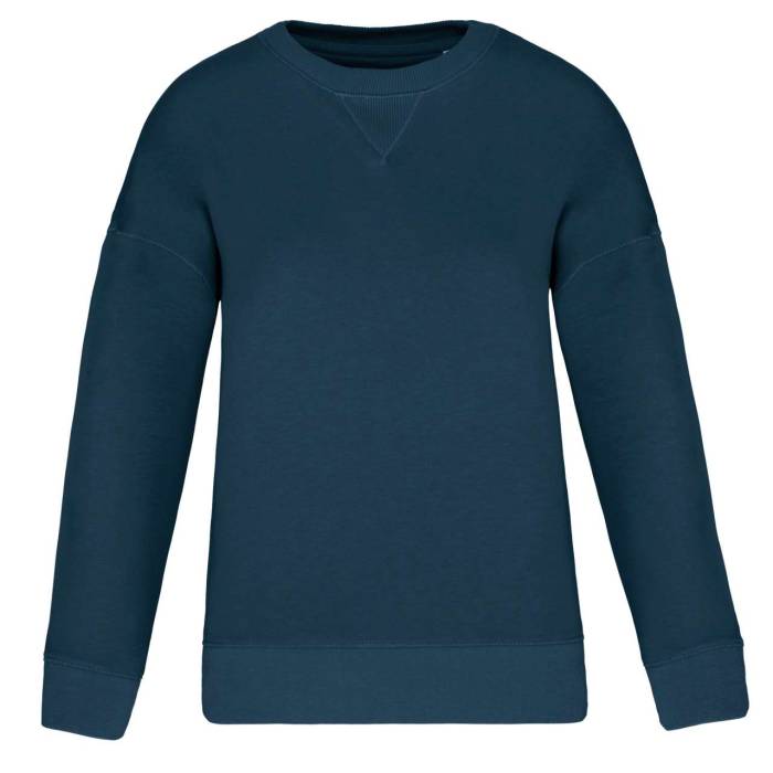 ECO-FRIENDLY LADIES’ DROP-SHOULDER SWEATSHIRT - Peacock Blue, #253746<br><small>UT-ns420peb-2xl</small>