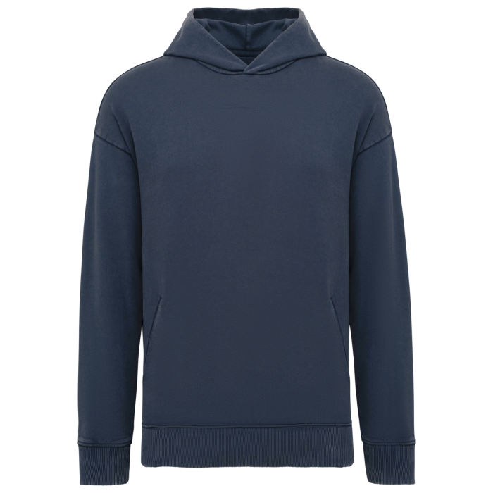 UNISEX WASHED EFFECT OVERSIZE HOODED SWEATSHIRT