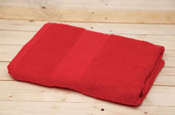 OLIMA BASIC TOWEL - Red, #C31623<br><small>UT-ol360re-100x150</small>