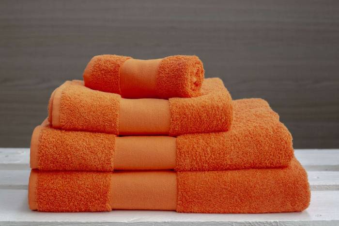 OLIMA CLASSIC TOWEL - Orange, #EF6527<br><small>UT-ol450or-100x150</small>