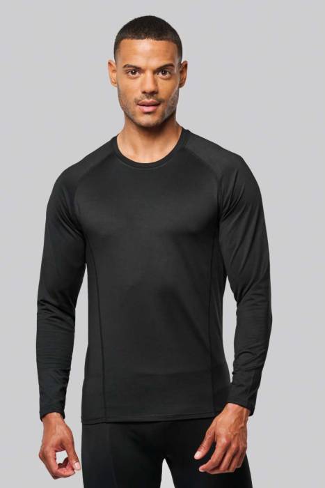 ADULTS` LONG-SLEEVED BASE LAYER SPORTS T-SHIRT - Flashy Yellow, #F8EB25<br><small>UT-pa005flye-2xl</small>