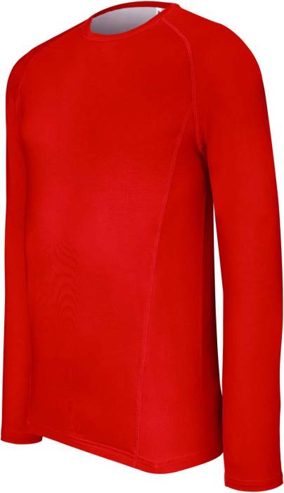 ADULTS` LONG-SLEEVED BASE LAYER SPORTS T-SHIRT - Sporty Red, #EB0024<br><small>UT-pa005sre-2xl</small>