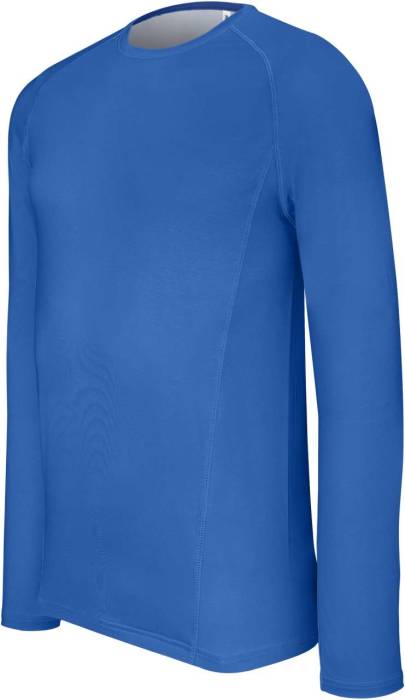 ADULTS` LONG-SLEEVED BASE LAYER SPORTS T-SHIRT - Sporty Royal Blue, #0380FF<br><small>UT-pa005sro-s</small>