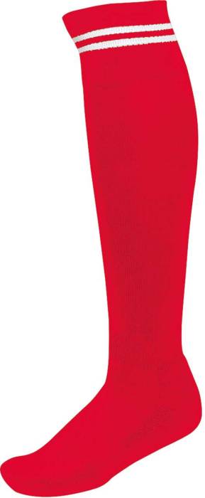 STRIPED SPORTS SOCKS - Sporty Red/White, #EB0024/#FFFFFF<br><small>UT-pa015re/wh-43/46</small>