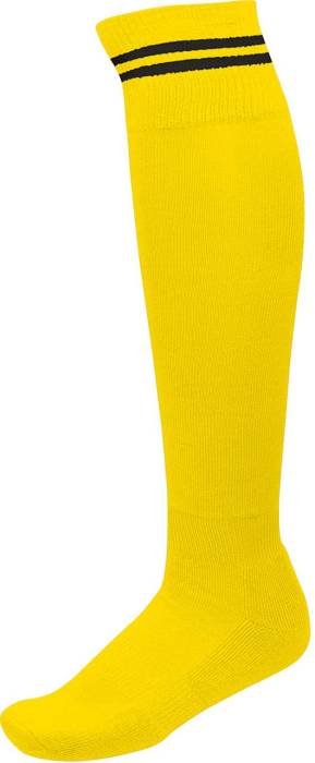 STRIPED SPORTS SOCKS - Sporty Yellow/Dark Royal Blue, #FFCF1C/#0039CC<br><small>UT-pa015sye/dro-35/38</small>