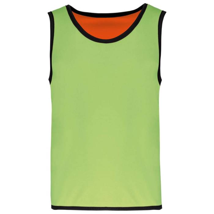 GYEREKKIFORDÍTHATÓ MEGKÜLÖNBÖZTETŐ RUGBY MELLÉNY - Lime/Spicy Orange, #A0D868/#EB6445<br><small>UT-pa046li/spor-6/10</small>