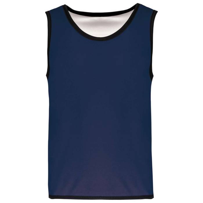 KID`S REVERSIBLE RUGBY BIB - Sporty Navy/White, #253746/#FFFFFF<br><small>UT-pa046snv/wh-10/14</small>