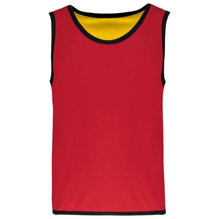 KID`S REVERSIBLE RUGBY BIB - Sporty Red/Sporty Yellow, #EB0024/#FFCF1C<br><small>UT-pa046sre/sye-10/14</small>