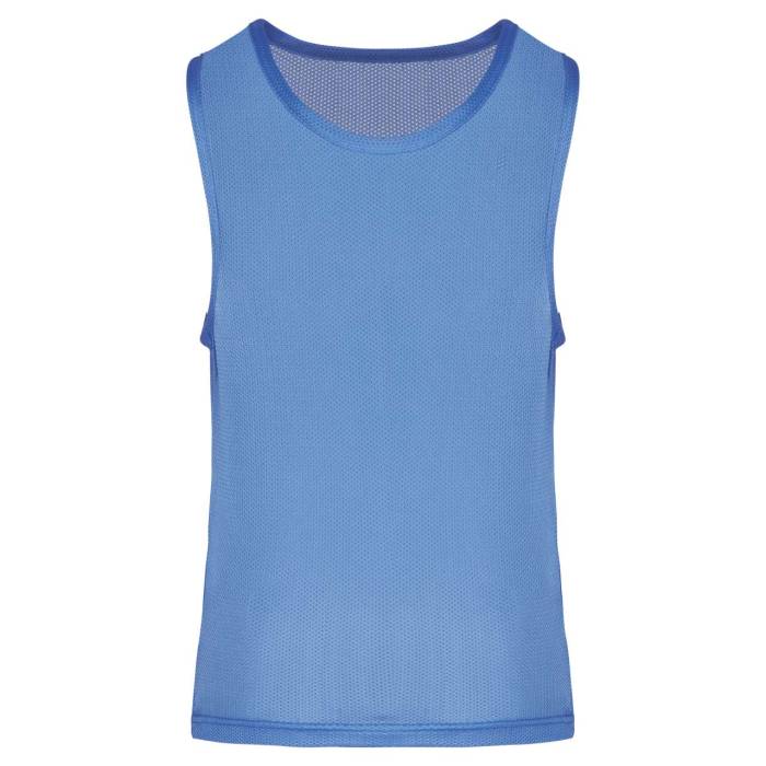 GYEREKMULTI-SPORT KÖNNYŰ. HÁLÓS MEGKÜLÖNBÖZTETŐ MELLÉNY - Sporty Sky Blue, #52a8ff...<br><small>UT-pa047ssblu-10/14</small>