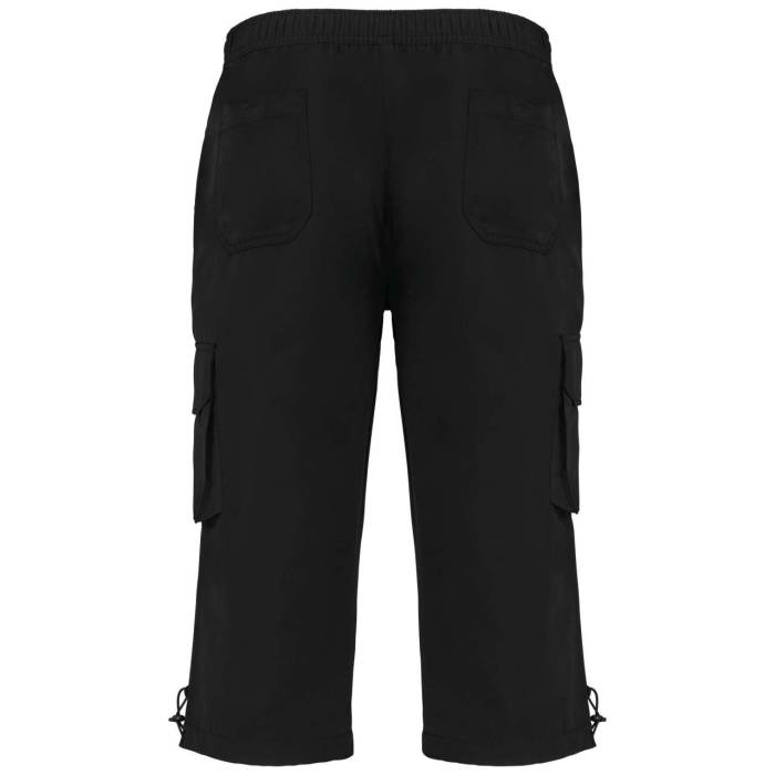 LEISUREWEAR CROPPED TROUSERS - Black, #000000<br><small>UT-pa1004bl-2xl</small>