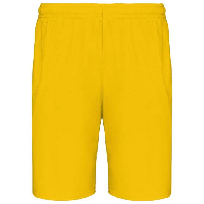 SPORTS SHORTS - Sporty Yellow, #FFCF1C<br><small>UT-pa101sye-2xl</small>