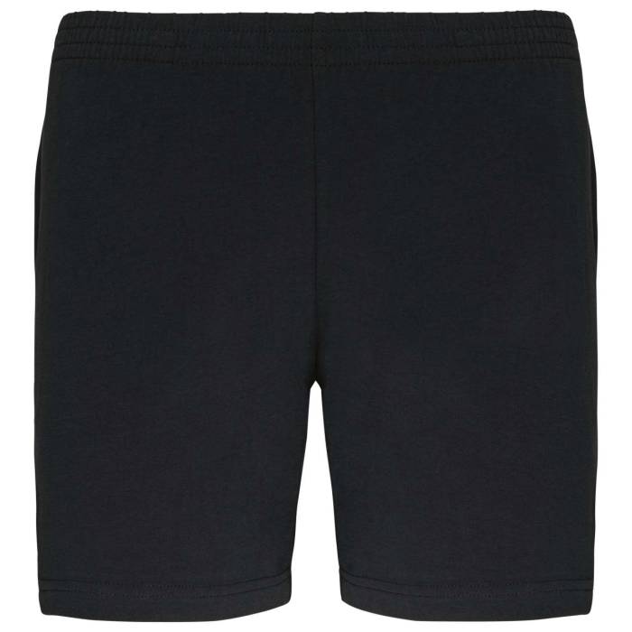 LADIES` JERSEY SPORTS SHORTS - Black, #000000<br><small>UT-pa152bl-s</small>