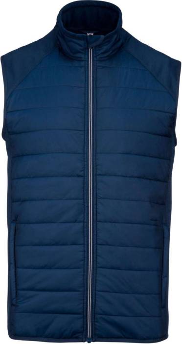 DUAL-FABRIC SLEEVELESS SPORTS JACKET - Sporty Navy/Sporty Navy, #253746/#253746<br><small>UT-pa235snv/snv-m</small>