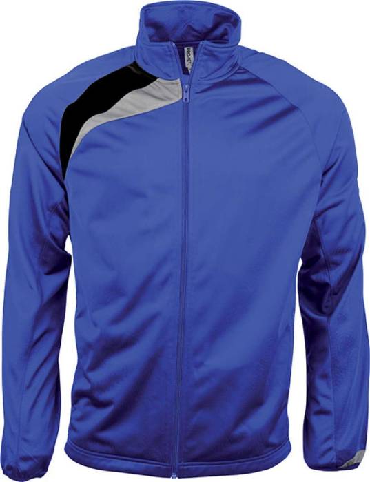 UNISEX TRACKSUIT TOP - Sporty Royal Blue/Black/Storm Grey, #0380FF/#000000/#736F71<br><small>UT-pa306ro-s</small>