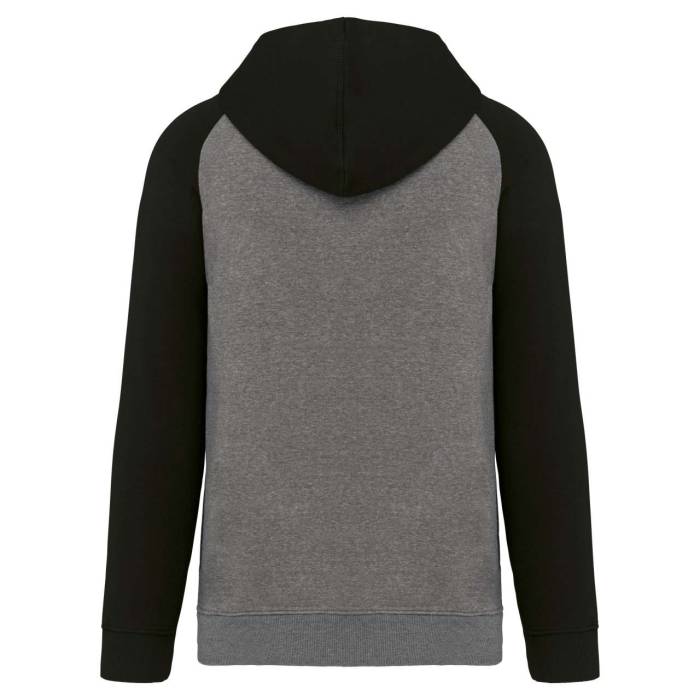 ADULT TWO-TONE HOODED SWEATSHIRT - Grey Heather/Sporty Navy, #959CA6/#253746<br><small>UT-pa369grh/snv-s</small>