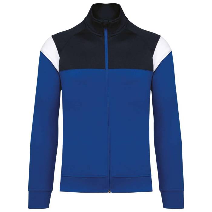 ADULT ZIPPED TRACKSUIT JACKET - Dark Royal Blue/Navy, #214079/#292E38<br><small>UT-pa390dro/nv-2xl</small>