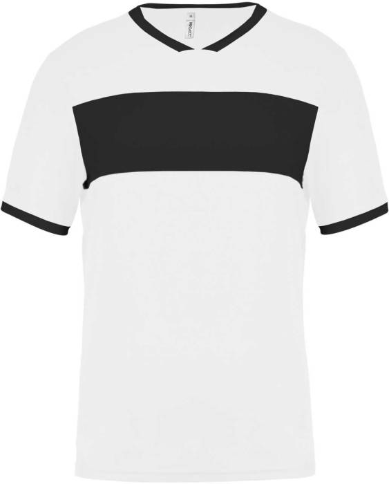 ADULTS` SHORT-SLEEVED JERSEY - White/Black, #FFFFFF/#000000<br><small>UT-pa4000wh/bl-2xl</small>