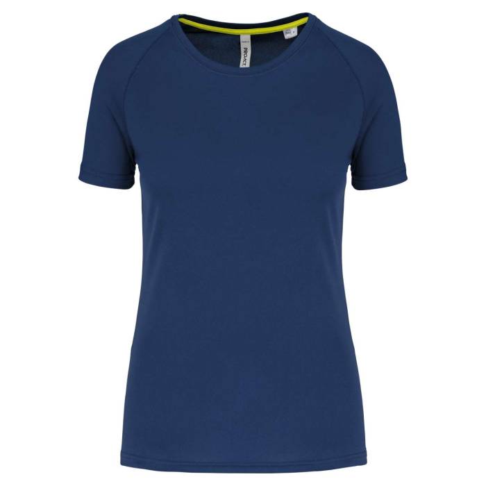 LADIES` RECYCLED ROUND NECK SPORTS T-SHIRT - Sporty Navy, #00246C<br><small>UT-pa4013snv-l</small>