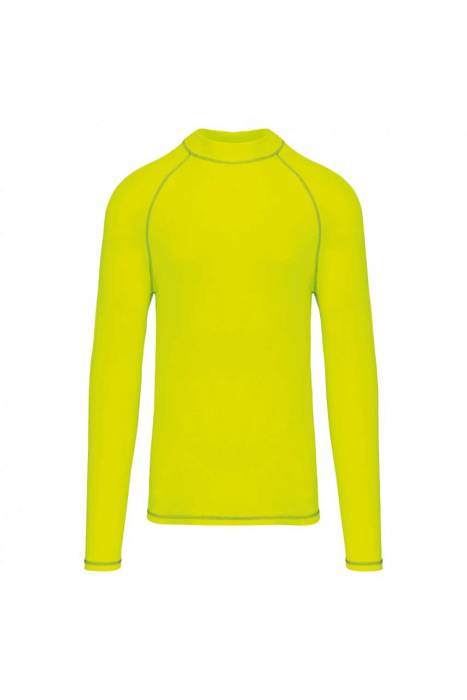 MEN`S TECHNICAL LONG-SLEEVED T-SHIRT WITH UV PROTECTION - Fluorescent Yellow, #D1FF2E<br><small>UT-pa4017fye-2xl</small>