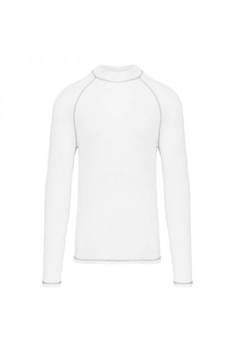 MEN`S TECHNICAL LONG-SLEEVED T-SHIRT WITH UV PROTECTION - White, #FFFFFF<br><small>UT-pa4017wh-2xl</small>