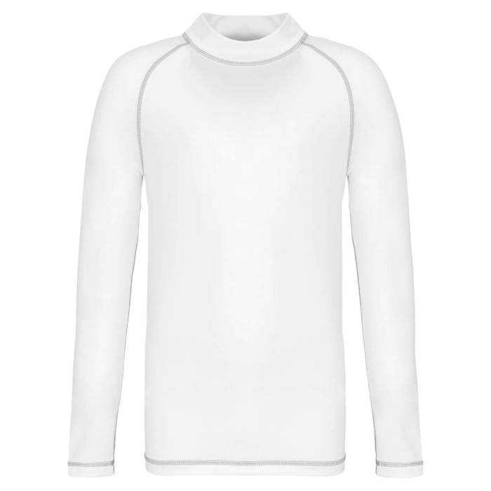 CHILDREN’S LONG-SLEEVED TECHNICAL T-SHIRT WITH UV PROTECTI - White, #FFFFFF...<br><small>UT-pa4018wh-10/12</small>