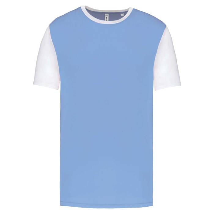ADULTS` BICOLOUR SHORT-SLEEVED T-SHIRT - Sky Blue/White, #aacae6/#ffffff<br><small>UT-pa4023sblu/wh-l</small>